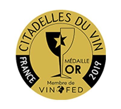 Médaille d'or - Les Citadelles du Vin 2019	